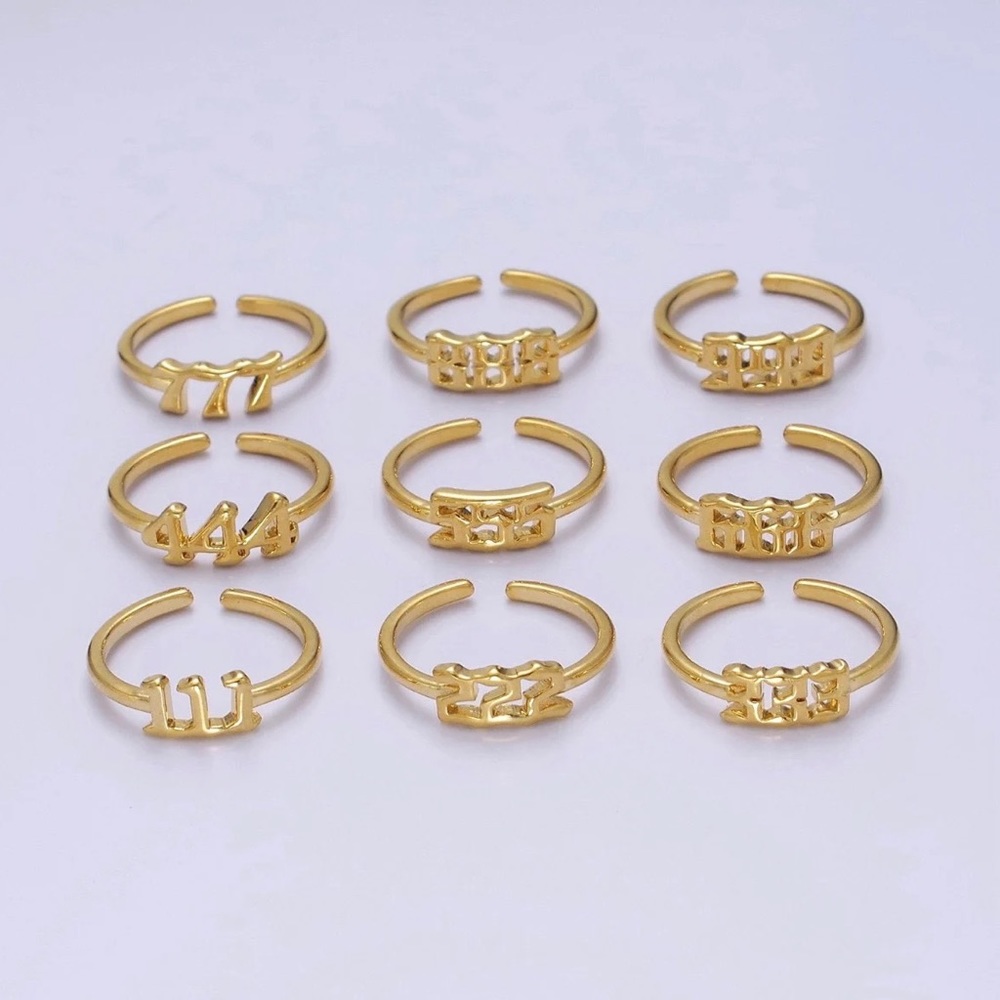 Angel number rings ✨